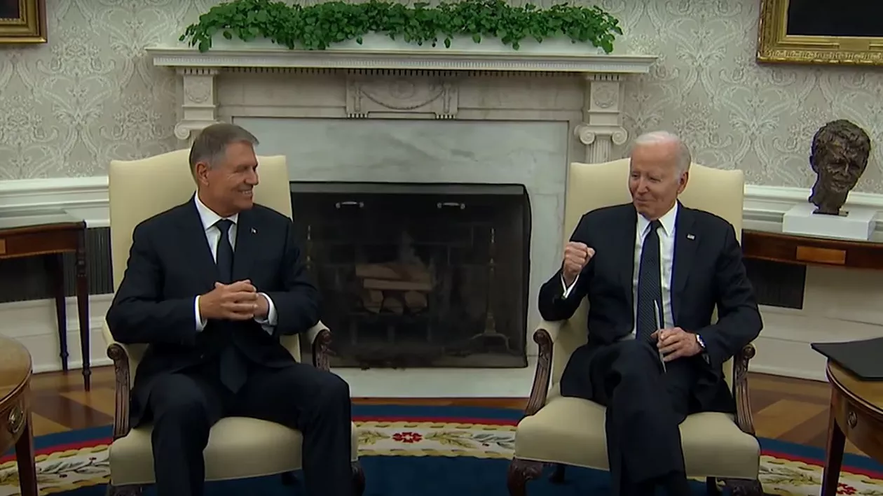 Biden, glume și autoironii la întâlnirea cu Iohannis: „Pe vremea când eram senator, adică acum 180 de ani, am luptat foarte mult pentru admiterea României în NATO” (VIDEO)