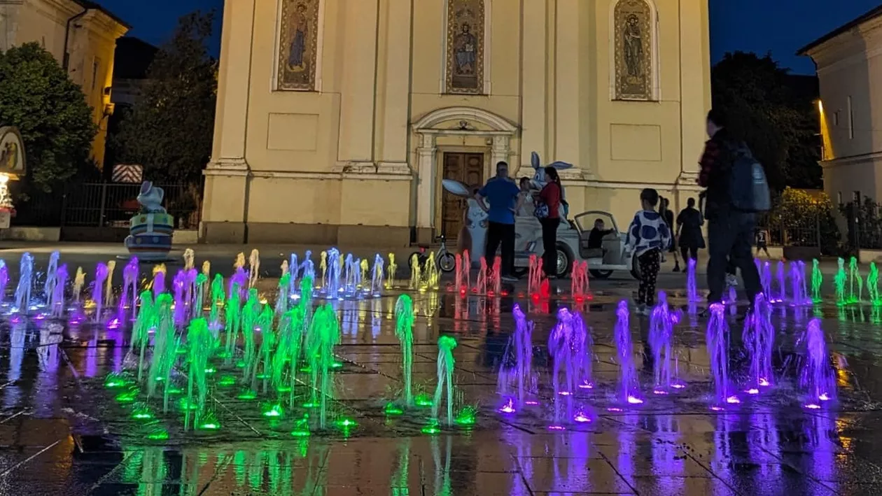 Femeie din Arad, amendată că și-a spălat covoarele în cea mai nouă fântână arteziană din oraș. Cât are de plătit