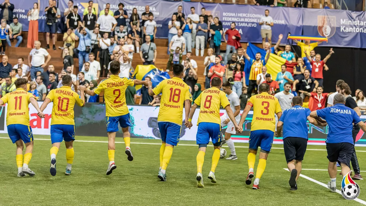 România s-a calificat în finala Europeanului de minifotbal / Partida, decisă la loviturile de departajare
