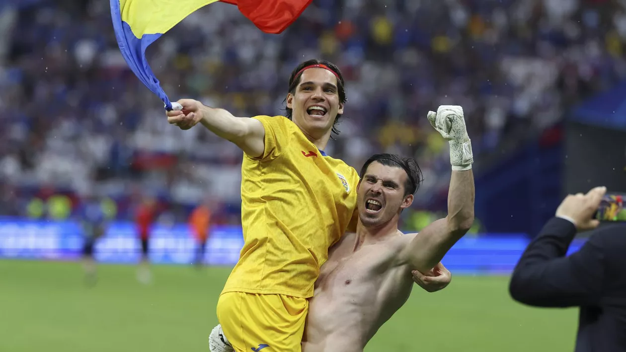 România termină grupa pe locul 1, după 1-1 cu Slovacia. Tricolorii, susținuți zgomotos de fani. Niță, genial. Răzvan Marin a dat golul care ne duce în optimile Euro 2024