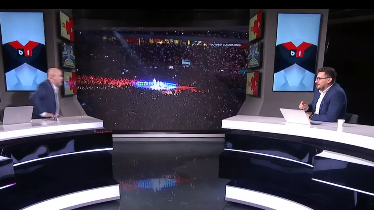 „Domnu' Buzăianu, ce se aude? Nouă aici ne tremură apa în pahar”. Ce zgomot puternic s-a auzit în studioul B1 TV: Tot studioul bubuie în acest moment, poate e ceva în legătură cu ce vorbim aici (VIDEO)