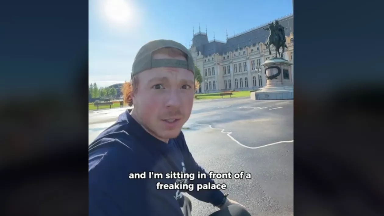 Reacția fabuloasă a unui turist american, influencer celebru, când a ajuns în Iași. Clipul a devenit viral pe TikTok: Nu poți compara niciodată ... (VIDEO)
