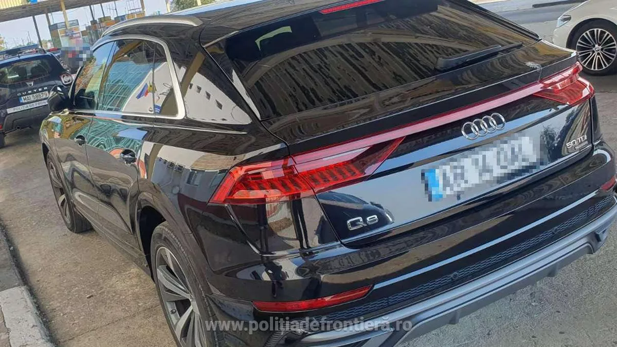 Audi Q8 în valoare de 40.000 de euro, confiscat la Arad. Ce au descoperit polițiștii