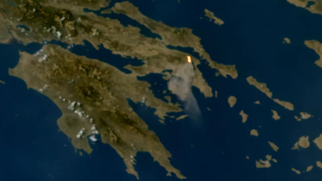 Incendiile din Grecia se văd din Spațiu. Pagubele sunt considerabile (VIDEO)