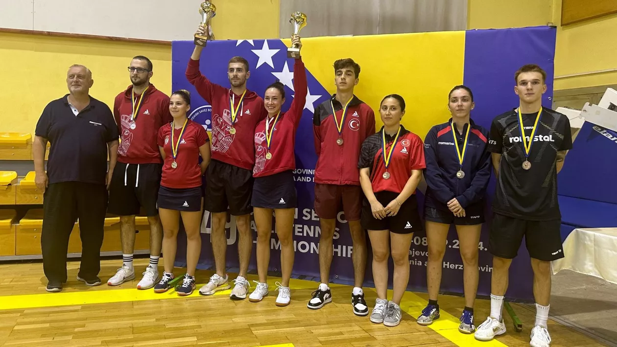 Sportivii români au câștigat opt medalii la Campionatele Balcanice de tenis de masă (FOTO)