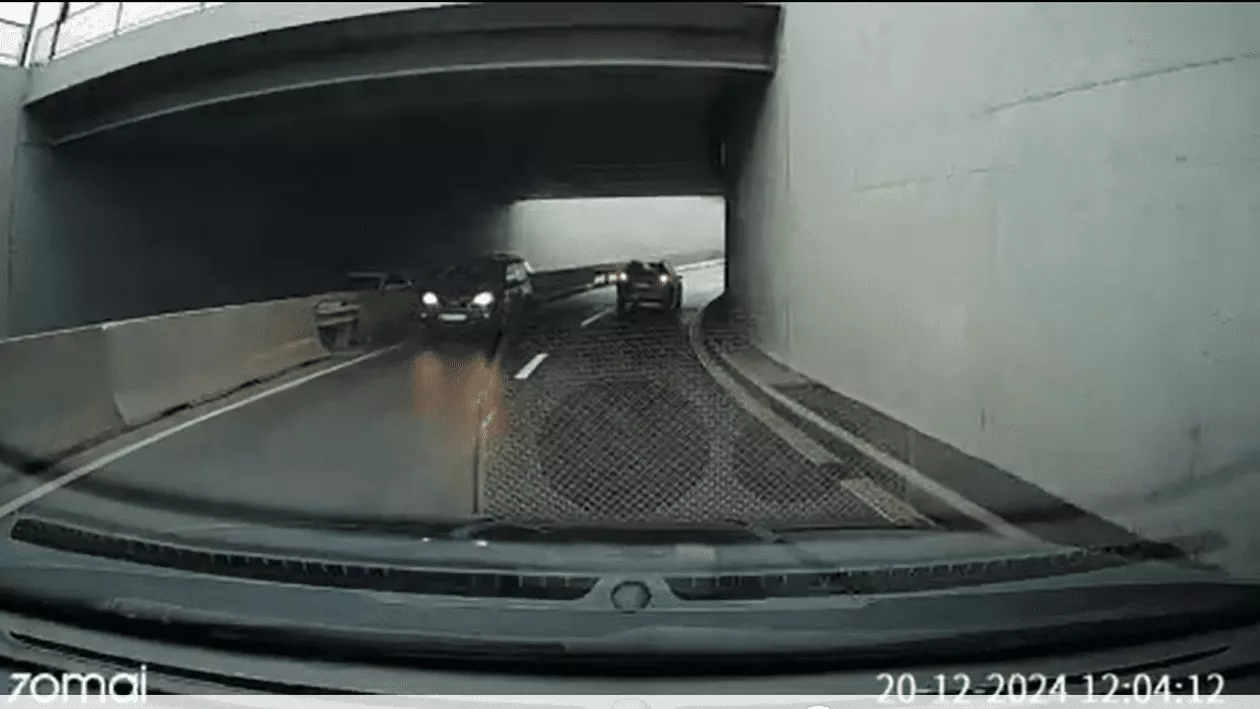 Șofer surprins pe contrasens la Oradea, într-un pasaj subteran