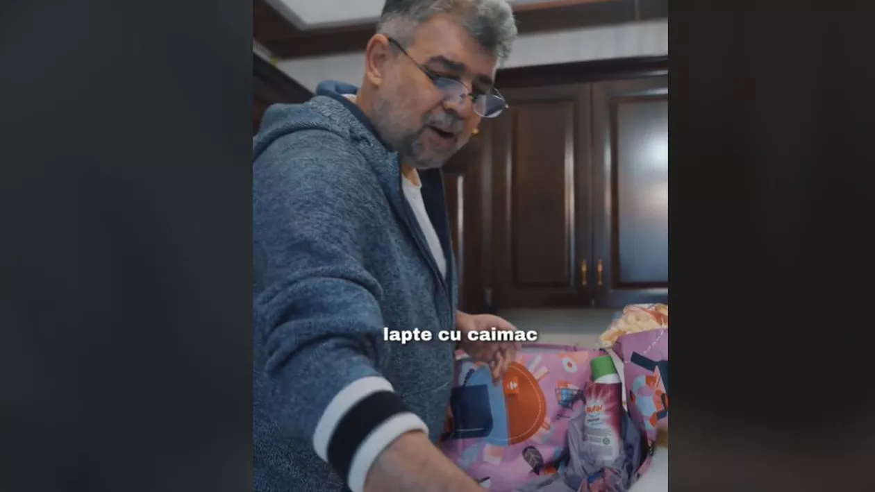 Marcel Ciolacu, replică la boicotul lui Călin Georgescu cu un „haul cu produse românești din supermarket”: „Dacă tot am vândut Ardealul, am luat și pateul”