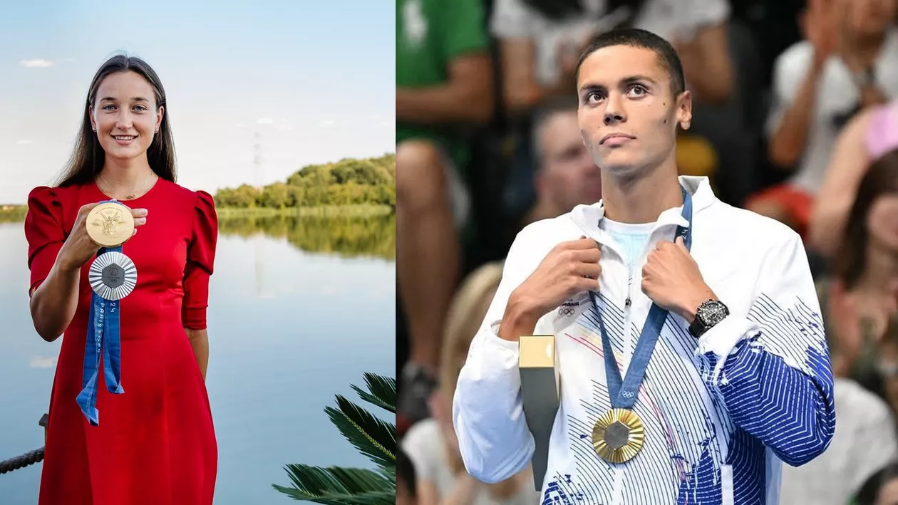 David Popovici și Simona Radiș, campioni olimpici la Jocurile de la Paris, au fost desemnați sportivii anului în România