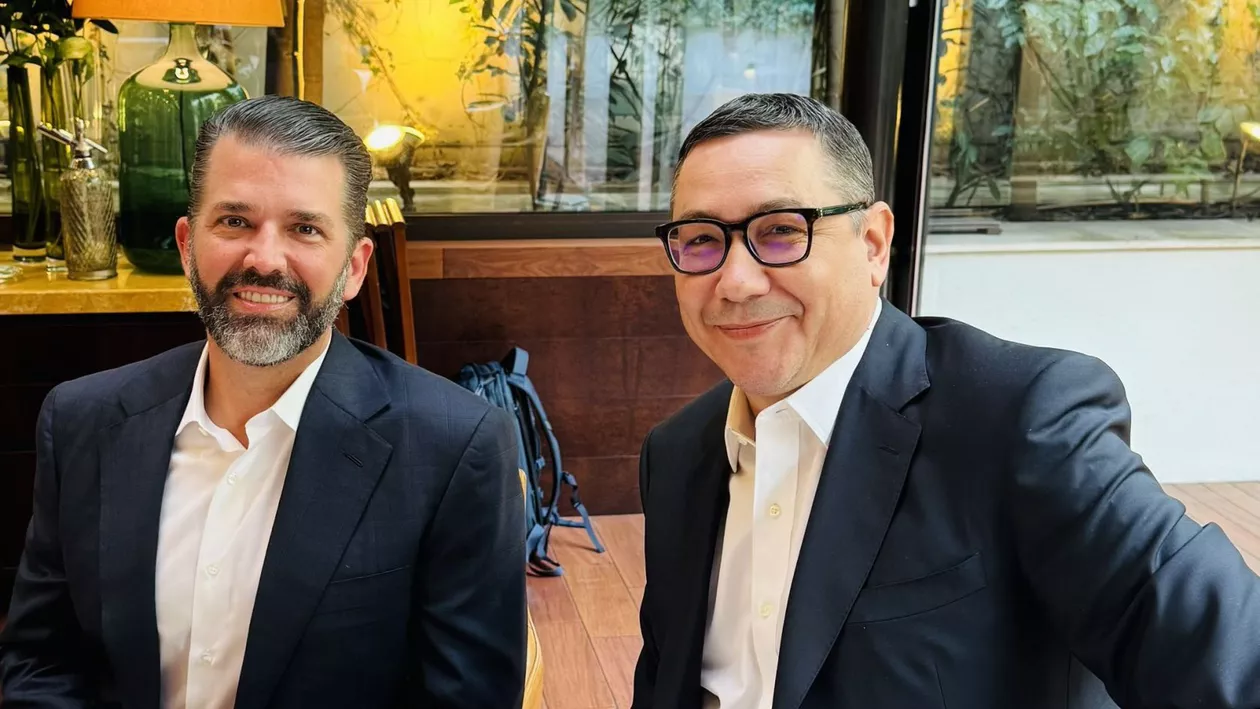 Victor Ponta, întâlnire cu Donald Trump Jr în Serbia: Îl aștept în România