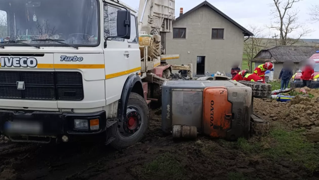 Accident de muncă la Botoșani. Bărbat omorât de utilajul pe care îl manevra