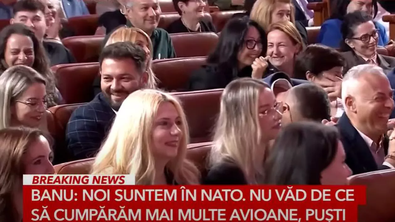 Candidatul John Ion Banu Muscel spune că „l-ar apuca frica” pe Putin dacă fiecare român și-ar cumpăra o armă: „E un mod de descurajare, zic eu!”. Reacția sălii - hohote de râs