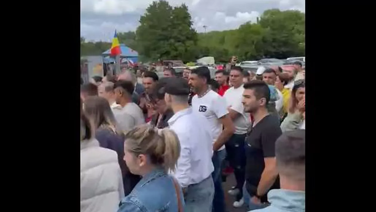 Incidente la o secție de votare din Dortmund: Suporterii lui George Simion sar gardurile și intră peste rând la vot (VIDEO)