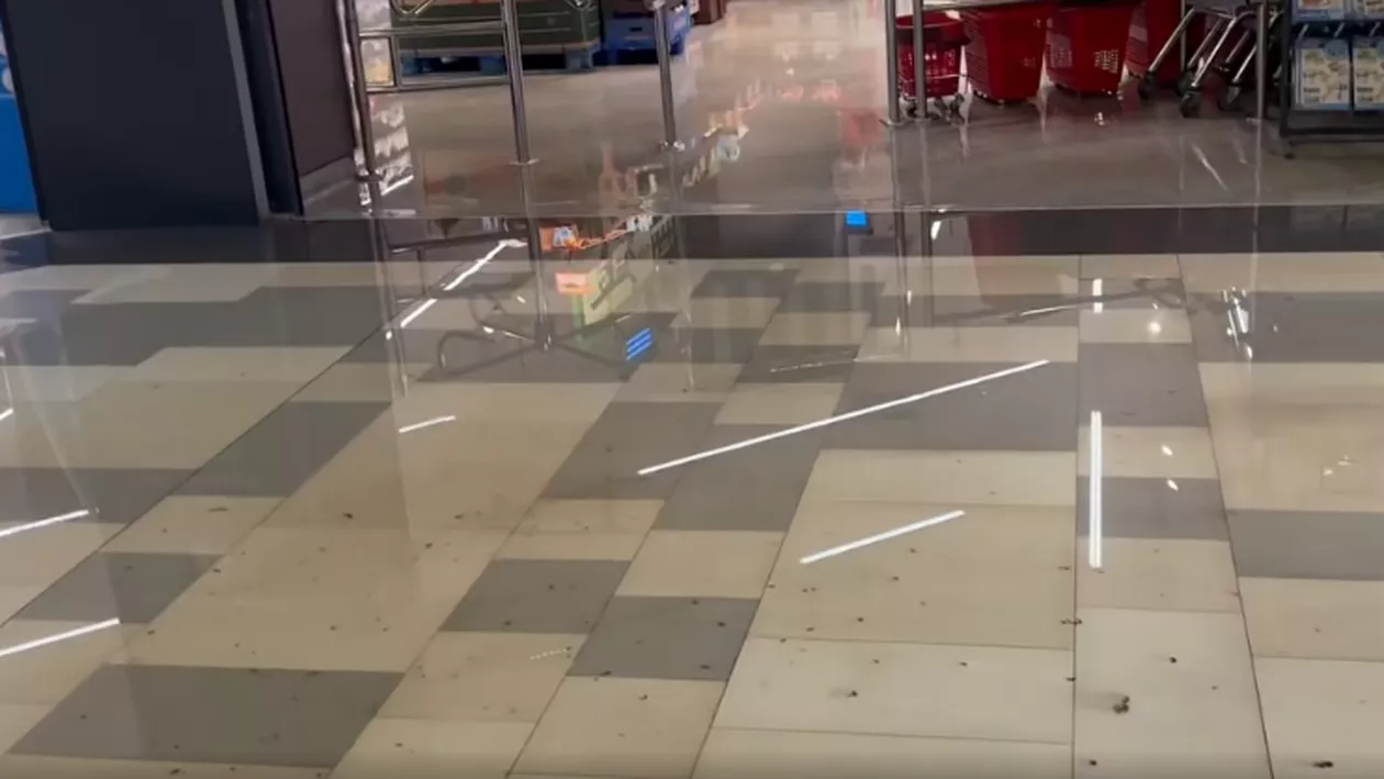 Furtuna a făcut ravagii în Capitală. Un mall din București a fost inundat. Imagini de la fața locului