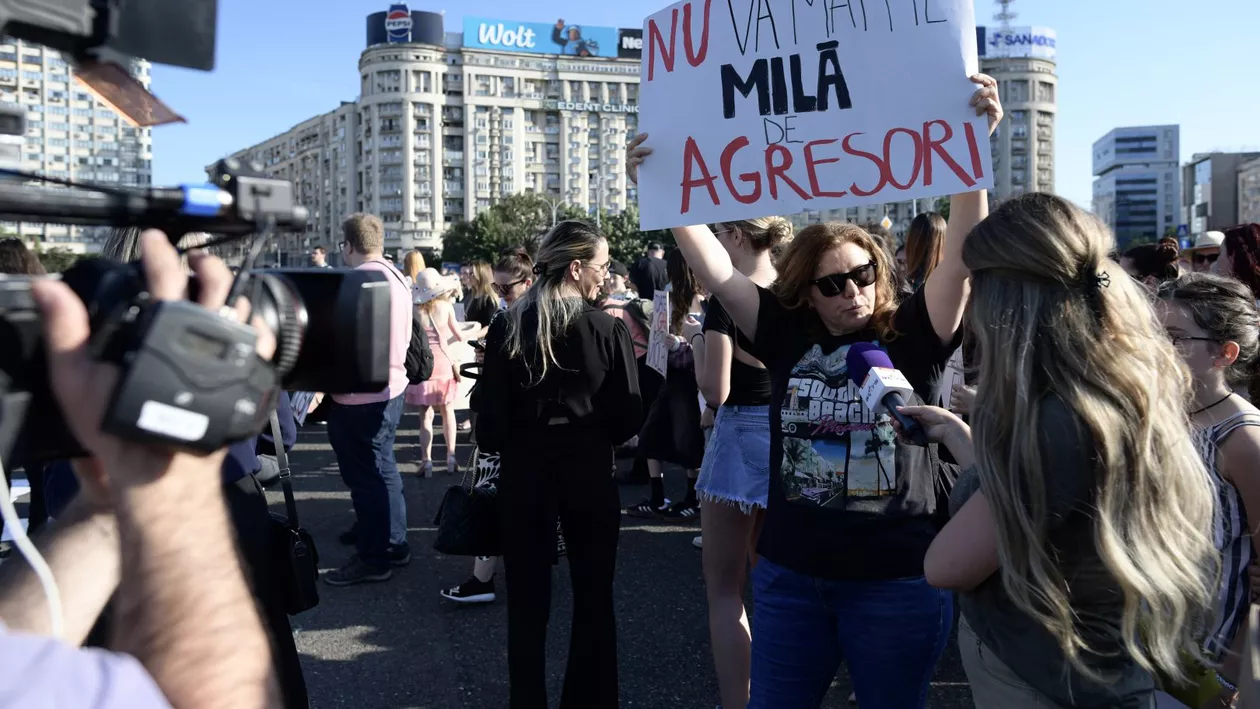 Reacția tinerei agresate la protestul pentru siguranța femeilor. Sancțiunea primită de bărbatul violent