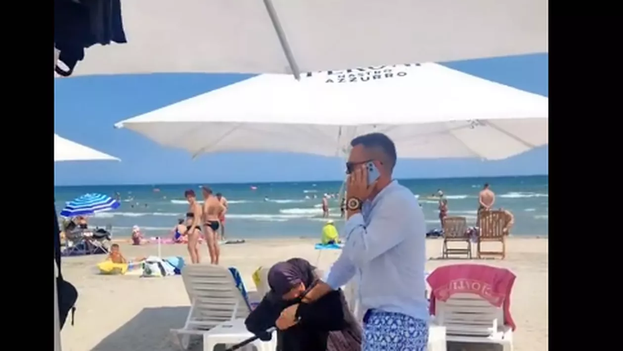Administratorul plajei Yucatan, din Mamaia, bătut cu bastonul de o cerșetoare. Bărbatul a alertat poliția