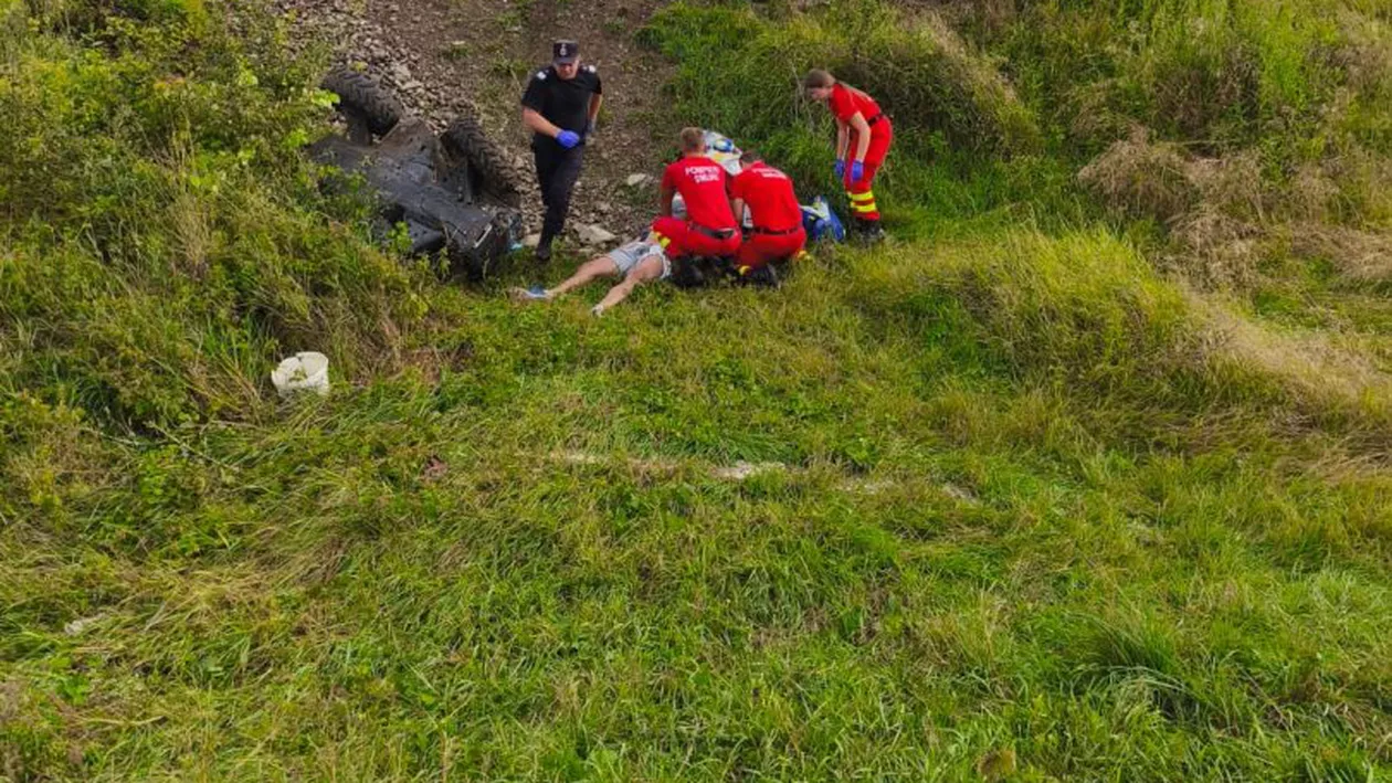 Tragedie în Bistrița-Năsăud! Un bărbat a murit, după ce s-a răsturnat cu ATV-ul. Ce au declarat autoritățile