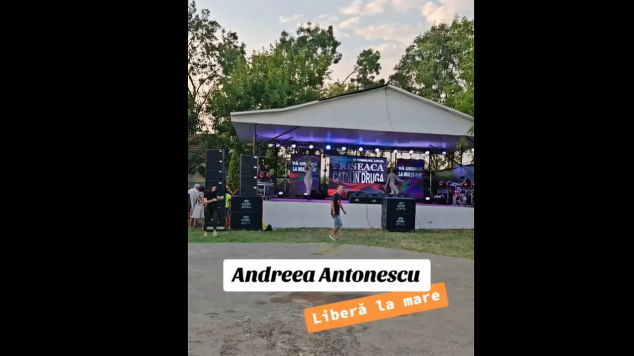 Moment stânjenitor pentru Andreea Antonescu. A cântat fără public într-o comună. Reacția internetului: „Ambii spectatori sunt mulțumiți” (VIDEO)