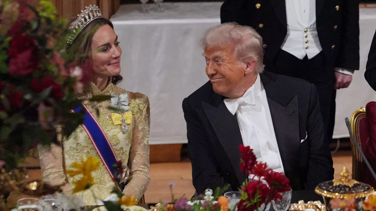 De ce a început Kate Middleton să plângă la banchetul de stat, de față cu Donald Trump? Momentul care a emoționat sala