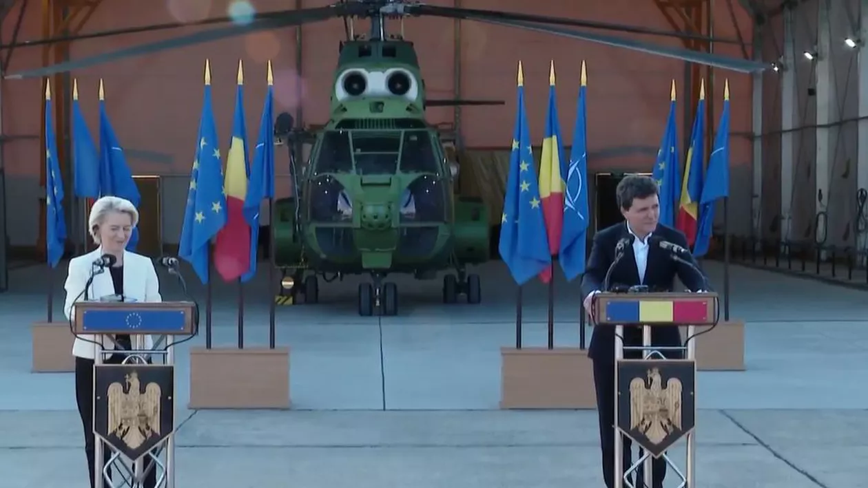 Nicușor Dan, conferință cu Ursula von der Leyen: „Am discutat despre capacitatea Europei de a se apăra de amenințarea Rusiei. Ne bucurăm că UE a adoptat, la propunerea României, o strategie pentru Marea Neagră”. Ce a declarat șefa C.E (VIDEO)