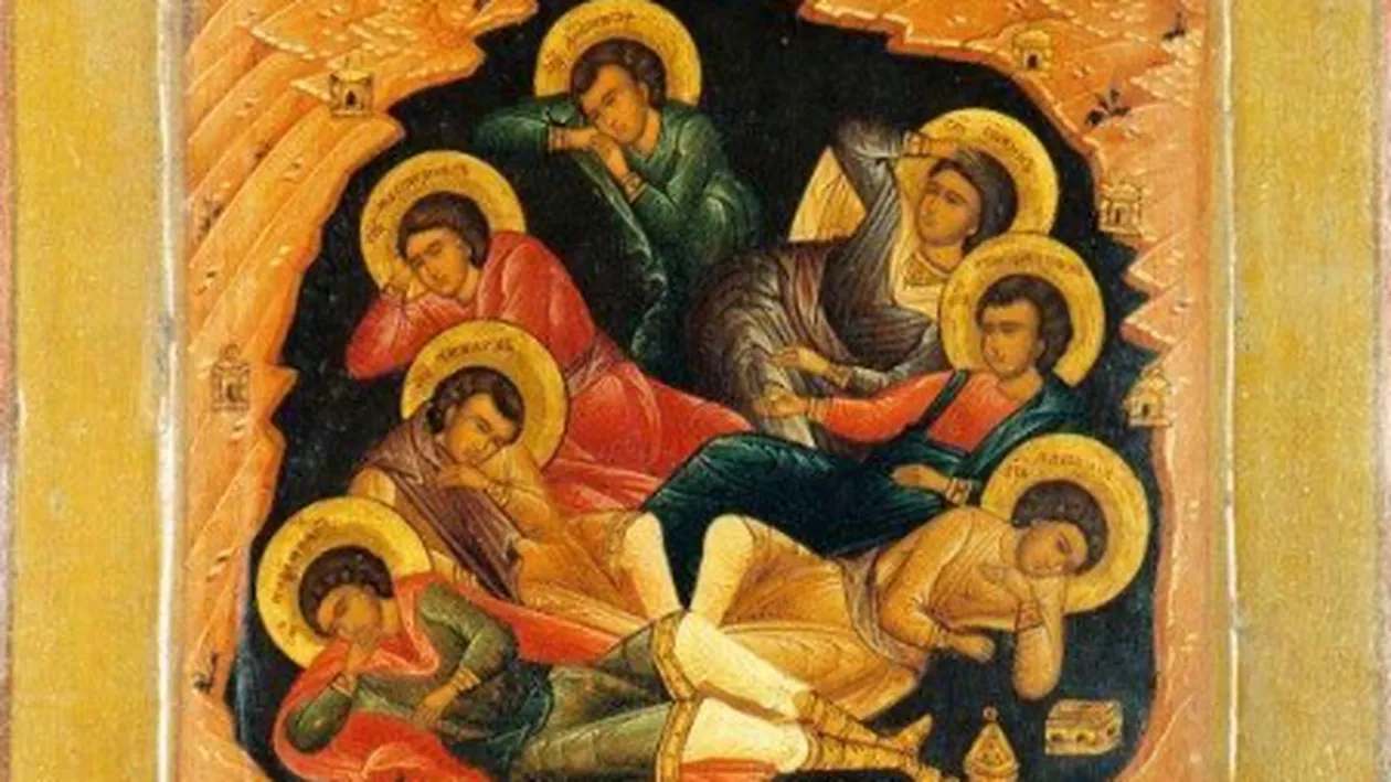22 octombrie. Biserica Ortodoxă îi prăznuiește pe Sfinții 7 tineri din Efes și pe Sfântul Averchie