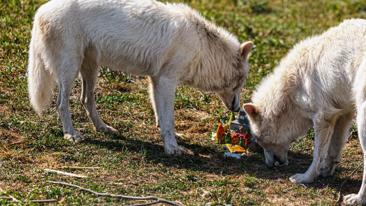 Lupii preistorici creați în laborator au împlinit un an. Cântăresc 54 de kg și par desprinși din serialul Game of Thrones
