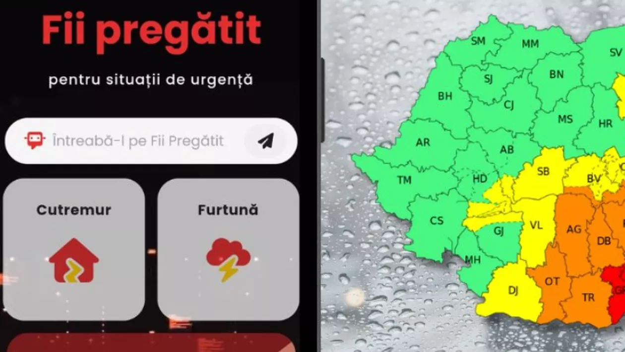 Ploi torențiale fără precedent. Avertisment de la IGSU: „Amânați activitățile în aer liber!”