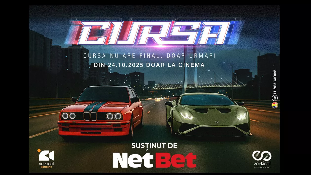 Filmul românesc „Cursa” se lansează în cinematografe pe 24 octombrie, inclusiv în format 4DX