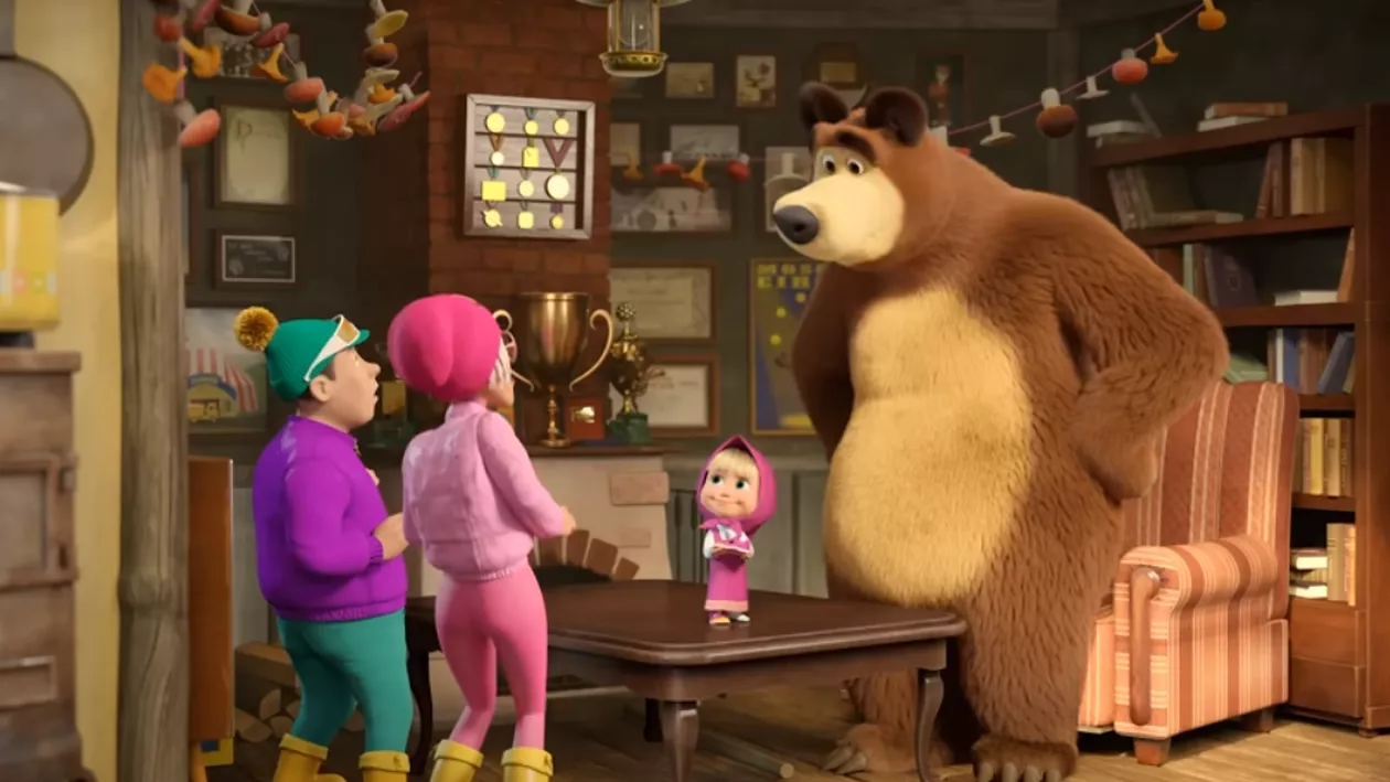 Interdicție la Moscova? De ce desenele animate „Mașa și Ursul” au intrat pe lista neagră a ideologilor Kremlinului