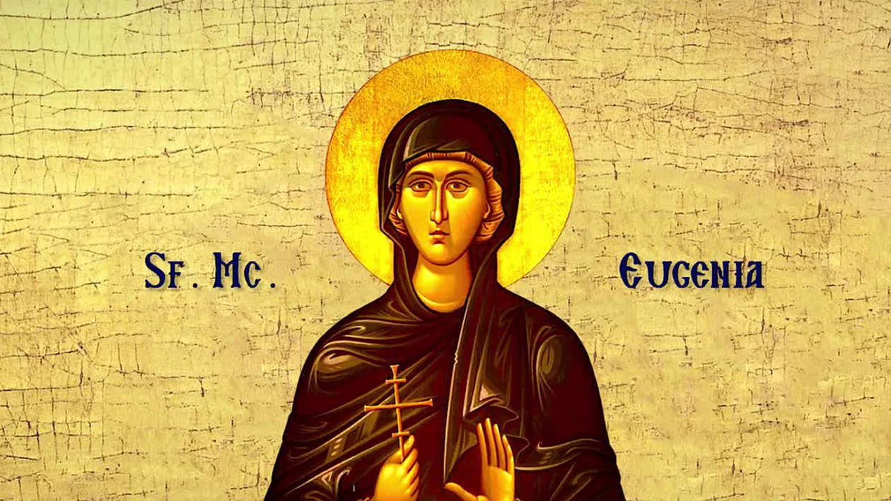 Sfânta Muceniță Eugenia, sărbătorită pe 24 decembrie. Ziua în care credincioșii se pregătesc să întâmpine Nașterea Domnului