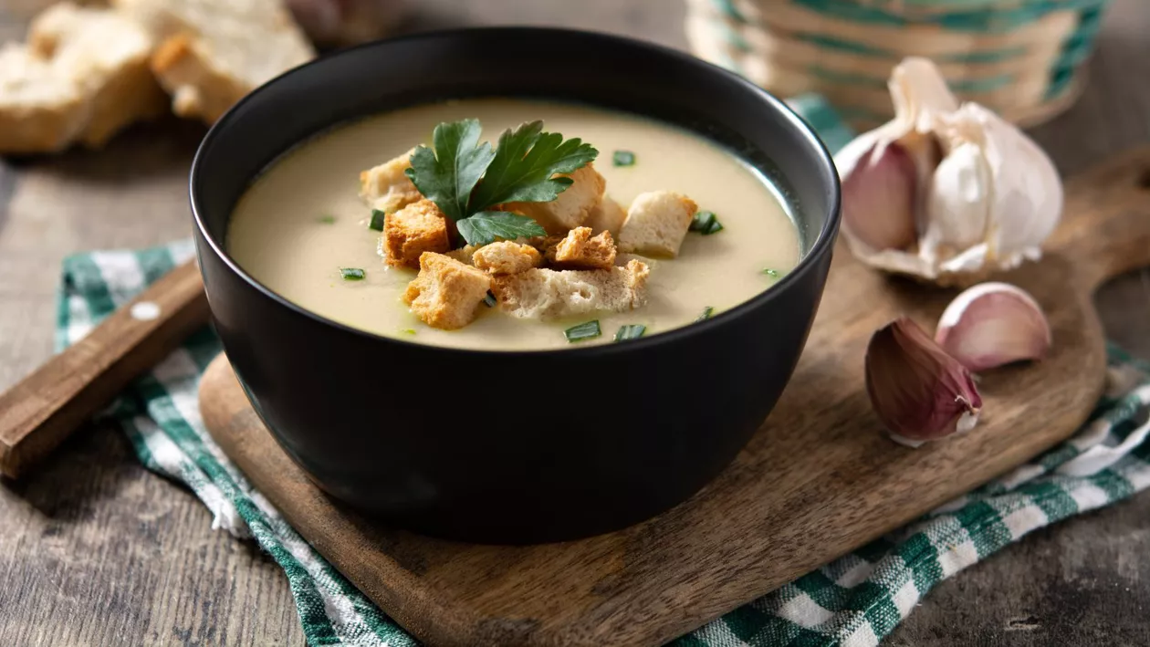 Ciorba de usturoi, aliatul sistemului imunitar în sezonul rece. Află cum se prepară