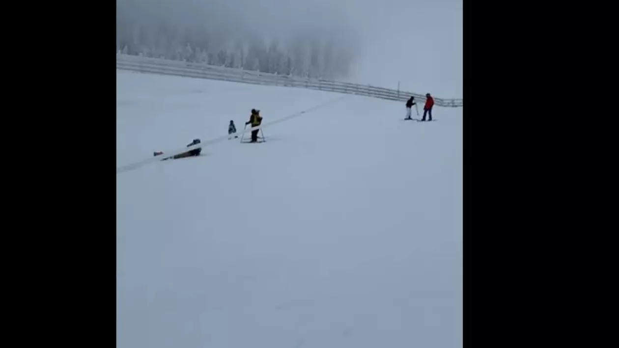 Momente de panică pe pârtie după un incident tehnic. Cum au fost puși în pericol turiștii din Poiana Brașov (VIDEO)