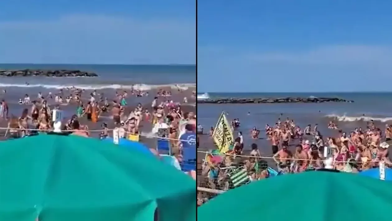 Tragedie pe litoralul argentinian după un fenomen rar. Cum au fost surprinși turiștii de valul devastator (VIDEO)