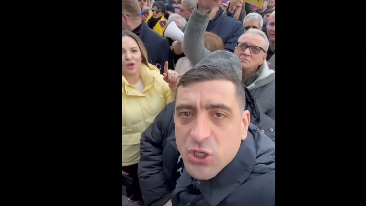 Protest AUR împotriva taxelor majorate. Câți oameni au ieșit în stradă și ce mesaj a transmis George Simion