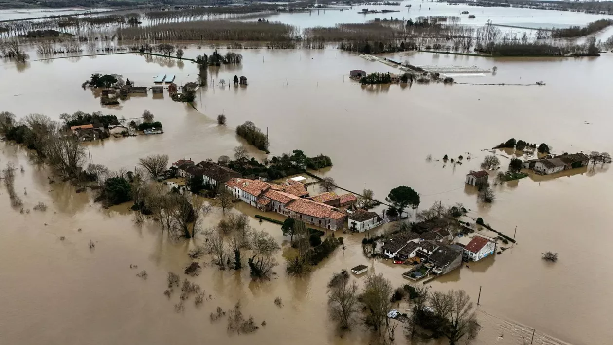 Inundații record în Franța. Ce arată datele despre durata și amploarea fenomenului (FOTO)