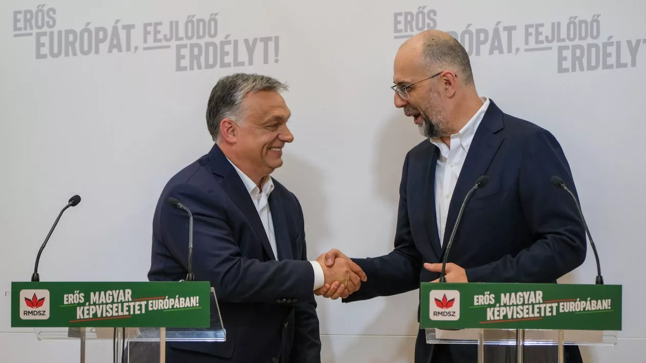 Kelemen Hunor, în campanie cu Viktor Orban la Debrețin. Premierul maghiar a zis despre liderul UDMR că e „șeful ardelenilor” (VIDEO, FOTO)