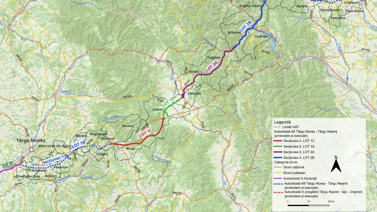 Două loturi importante ale Autostrăzii Unirii A8, predate înainte de termen. Cum accelerează CNIR lucrările majore
