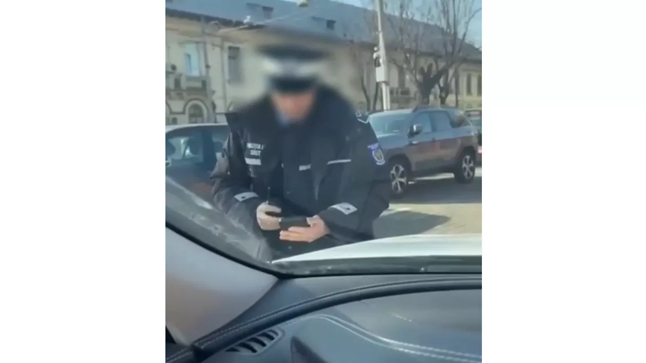 Incident șocant în Sectorul 5: Momentul în care o șoferiță nervoasă a călcat cu mașina un polițist local. Cum a început scandalul (VIDEO)