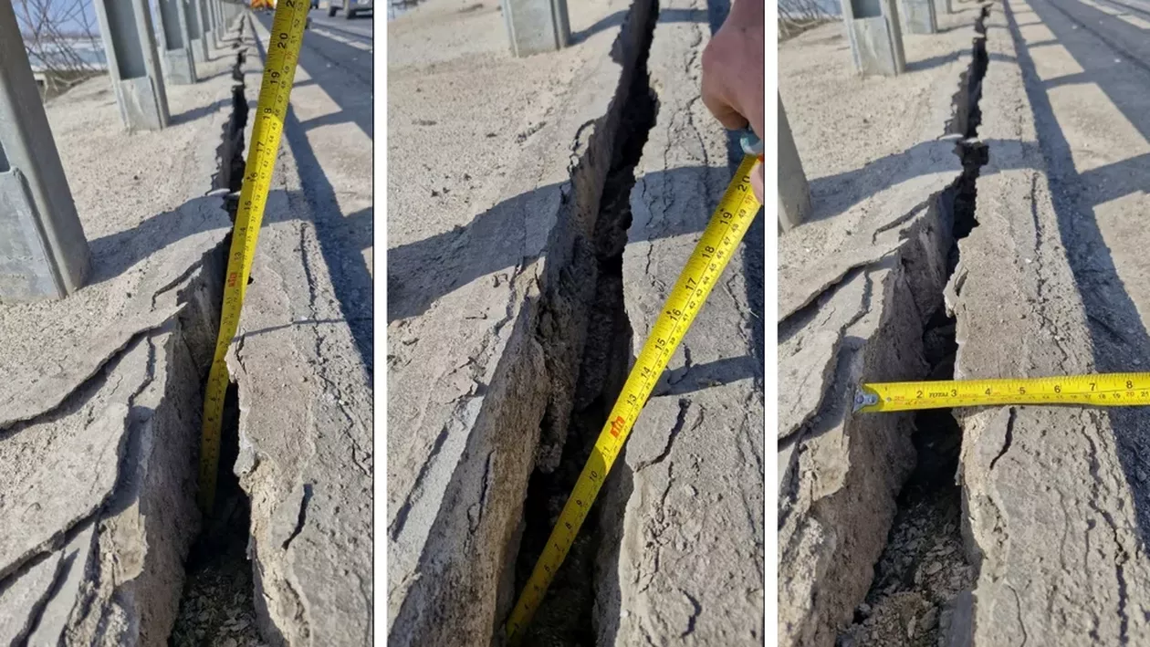 Pasaj degradat la doar doi ani de la inaugurare. Cum explică specialiștii problemele apărute pe singura legătură rutieră a comunei Berceni (VIDEO)