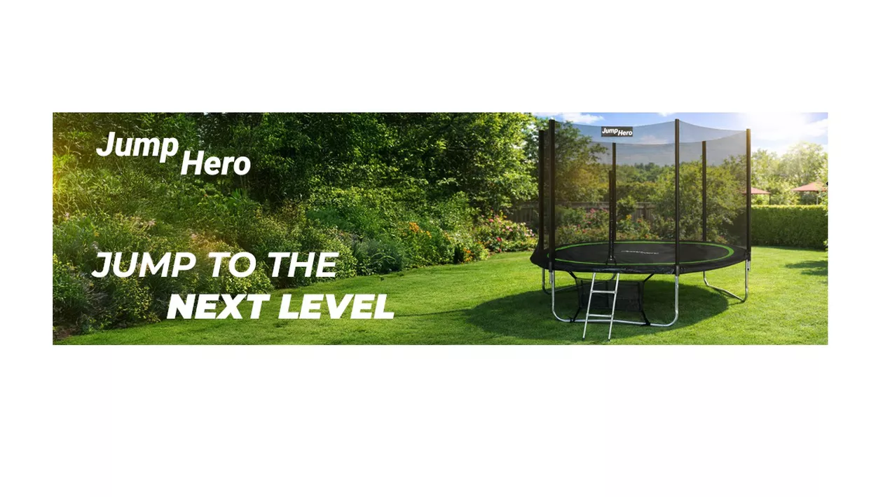 Jump Hero distracție și activitate în grădină în siguranță