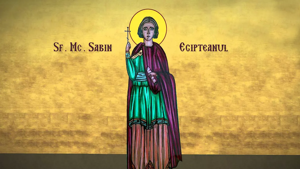 Sfântul Mucenic Sabin Egipteanul, pomenit pe 16 martie în calendarul ortodox. Povestea martirului care nu a renunțat la credință