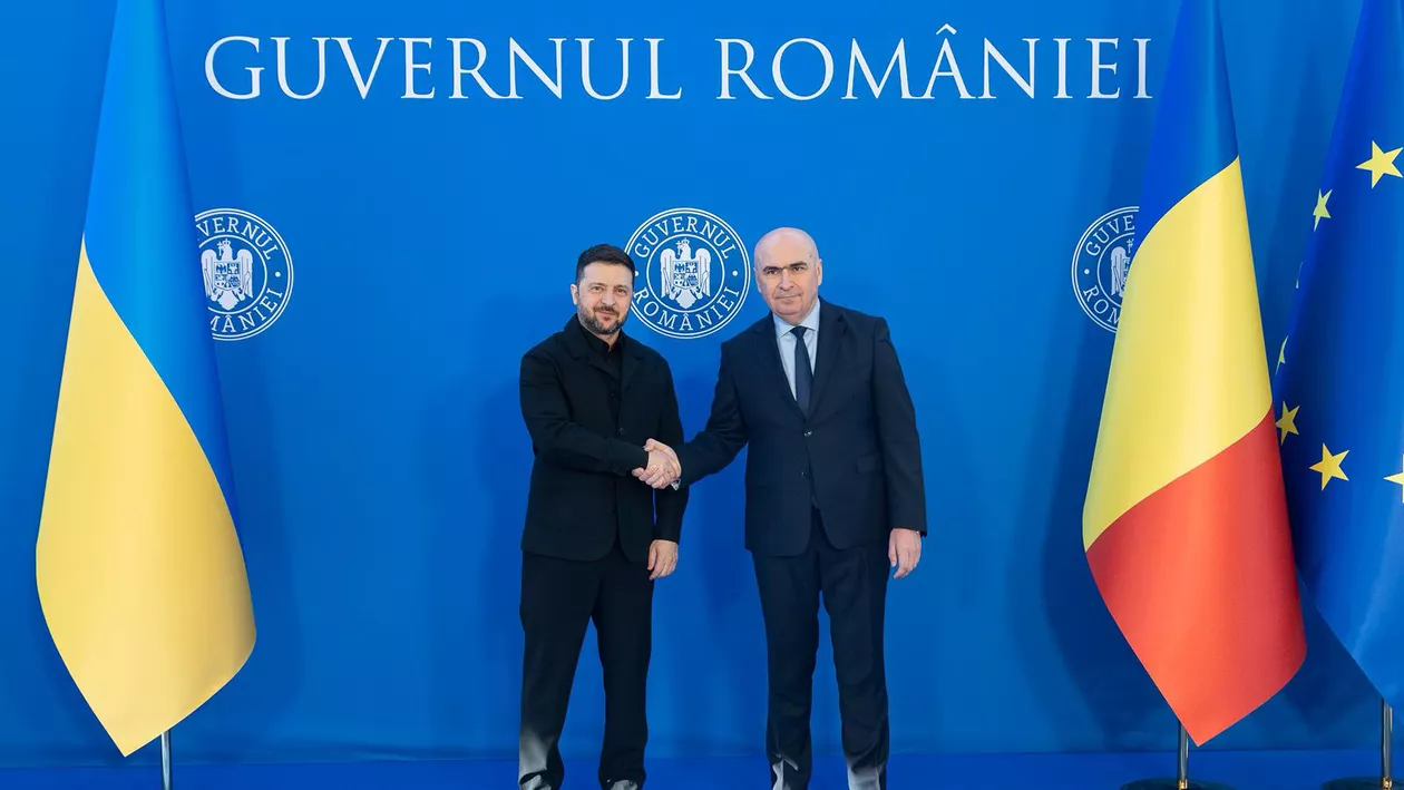 Bolojan l-a primit pe Zelenski la Palatul Victoria. Ce au discutat despre românii din Ucraina (VIDEO)