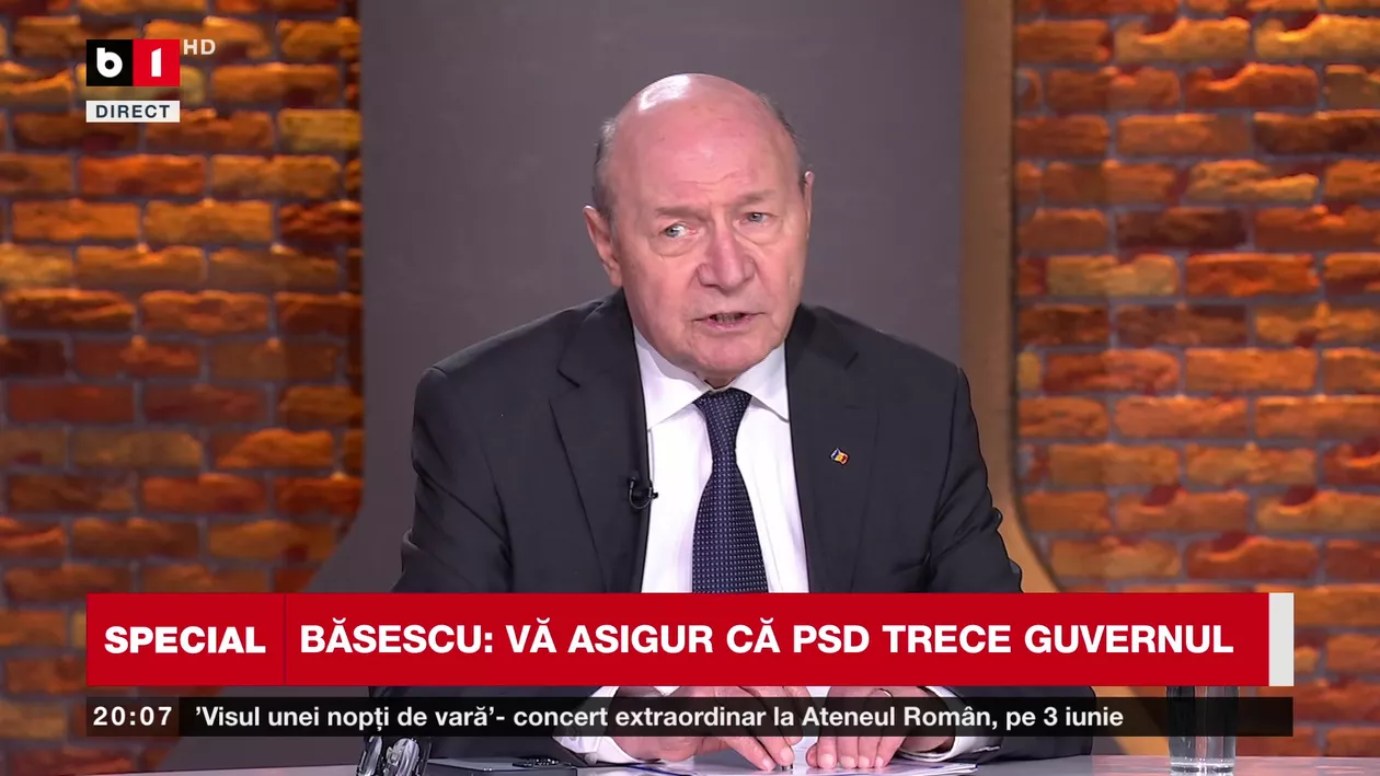 Ce spune Traian Băsescu despre alegerile anticipate și care ar trebui să fie prioritatea României: Eu zic să luăm banii (VIDEO)