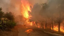 Incendiu puternic pe o insulă din Grecia. Pompierii eleni luptă cu flăcările pentru a doua zi la rând