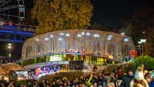 Imagini cu West Side Christmas Market, văzut de sus. Peste 140.000 de vizitatori au fost deja la Târgul de Crăciun din Sectorul 6. Acesta este programul pentru zilele următoare (FOTO)