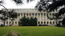Palatul Victoria, iluminat sâmbătă în culorile Uniunii Europene. Ce mesaj a transmis Guvernul de Ziua Europei