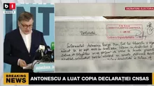 Crin Antonescu a prezentat copia declarației dată la Securitate, în 1988: “După cum observați, nu există niciun fel de informație sau vreo formă de angajament că aș furniza informații dintr-o parte în alta” (DOCUMENT)