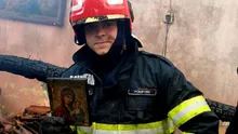 Pompierii brașoveni spun că au găsit o icoană neatinsă de foc într-o casă distrusă de un incendiu: „Există o protecție divină care ne veghează” (FOTO)