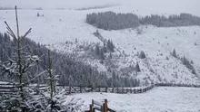 Imagini spectaculoase și vreme ca în luna decembrie. Zonele din România unde a nins în luna mai (FOTO)