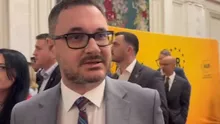 Dan Tanasă a anunțat că AUR nu va merge la consultările pentru formarea noului guvern / Tanasă a refuzat să răspundă la întrebările jurnaliștilor, deși e purtător de cuvânt al partidului (VIDEO)