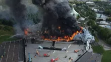 Incendiu la un mare festival. Scena principală a fost distrusă de flăcări
